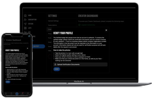 Creator Identity Verification
